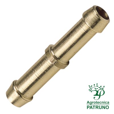 Giunto semplice dritto in ottone diametro 8 mm
