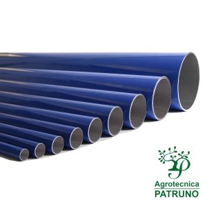 Tubo alluminio blu 25x4