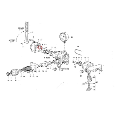 Spaccato hpr perno